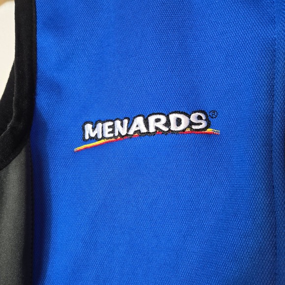 Menards Womens Blue Softshell Full Zip Fleece Lined Work Vest Small RN 20849 - Picture 2 of 5